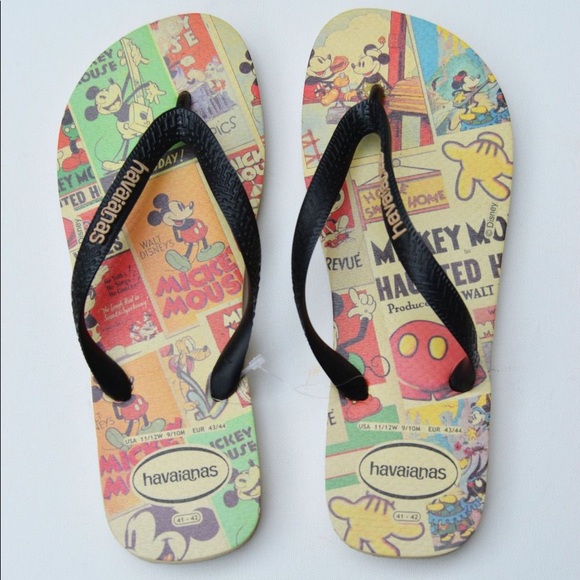 Havaianas Shoes - Vintage Disney Print Havaianas Flip Flops size 6